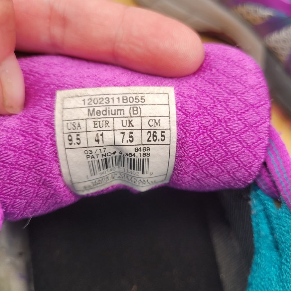 Brooks Adrenaline GTS 17 Womens Running Shoes Silver Purple Teal Size 9.5 - Picture 3 of 8